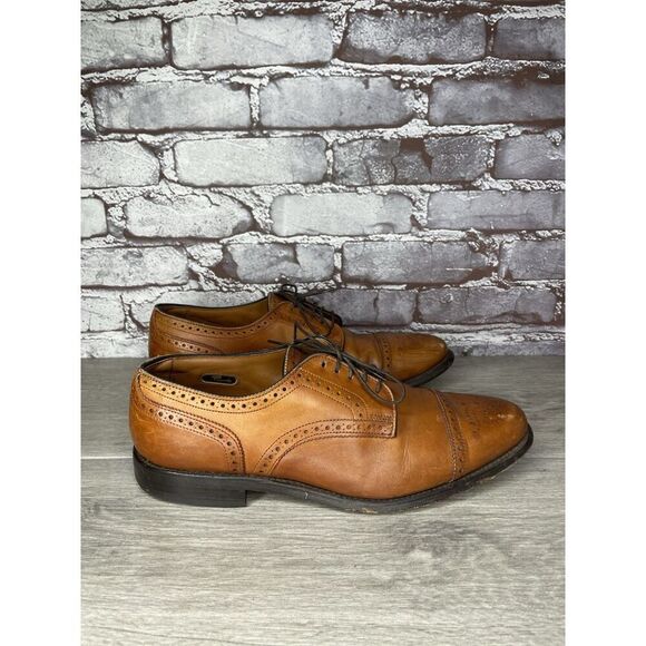 Allen Edmonds Sanford Brown Leather Cap Toe Oxfords Shoes Men’s Sz 9.5C US/43EU - Picture 14 of 16